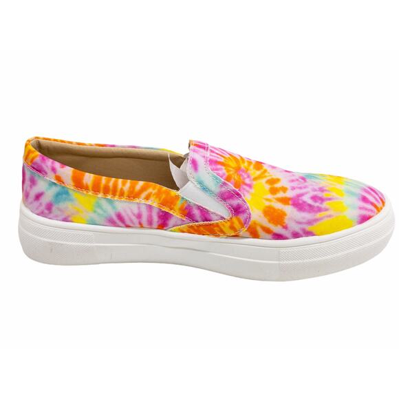 Mata Rainbow Tie Dye Coco Slip On Sneakers 7 Women's - Picture 5 of 9